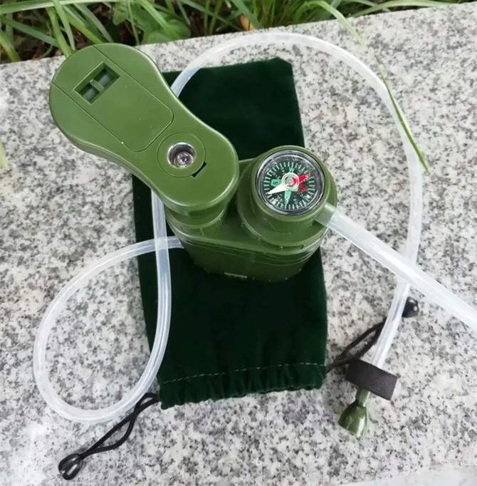 Portable Mini Outdoor 0.1um UF Water Filter Pump PVC Hiking Products Camping Water Filer Pump