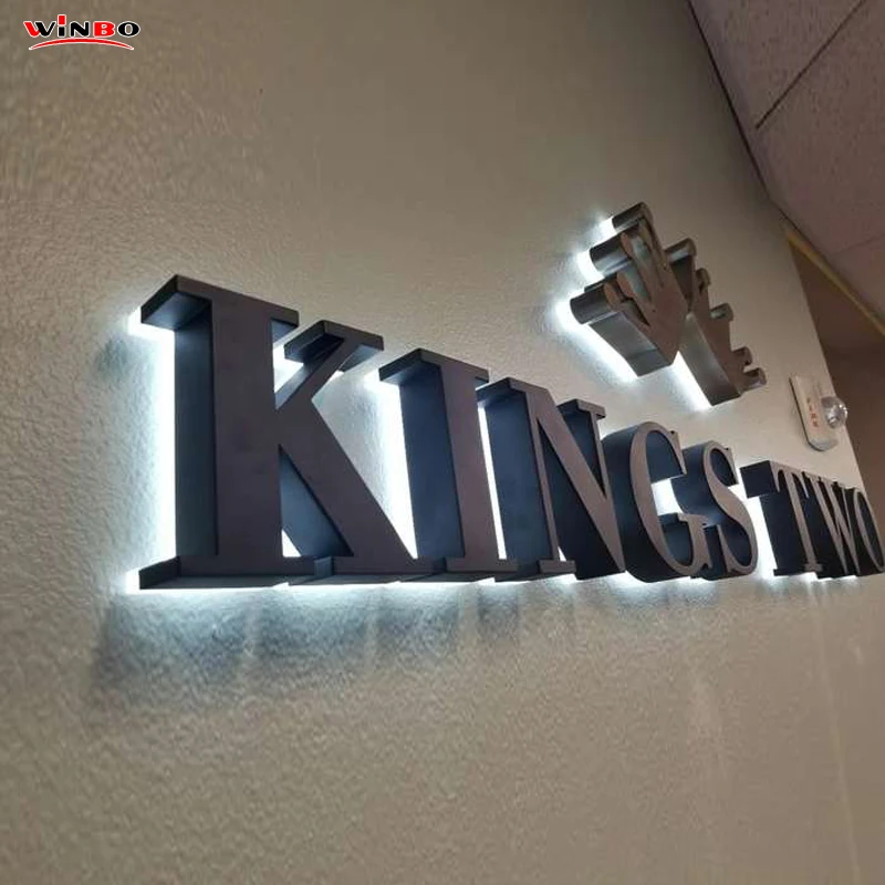  Custom Backlit Led Letter Sign Metal Outdoor Illuminated 3D Signage Channel