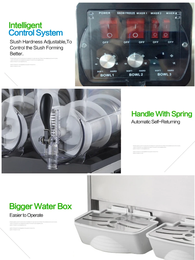 Slush Machine Commercial Snack Food Supplies High Quality Frozen Slushy Ice Making Slush Machine For Sale