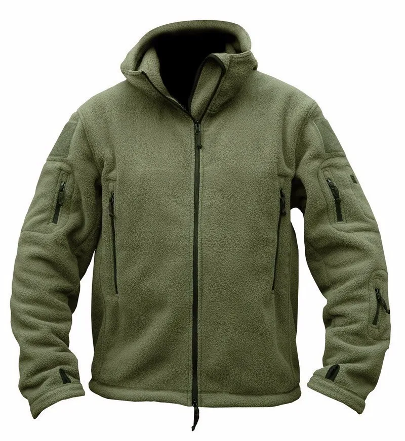 
 Men Winter Thermal Fleece Military Tactical  Hiking Hunting Coat  Wholesale Outdoors Sports Hooded windbreaker jackets  