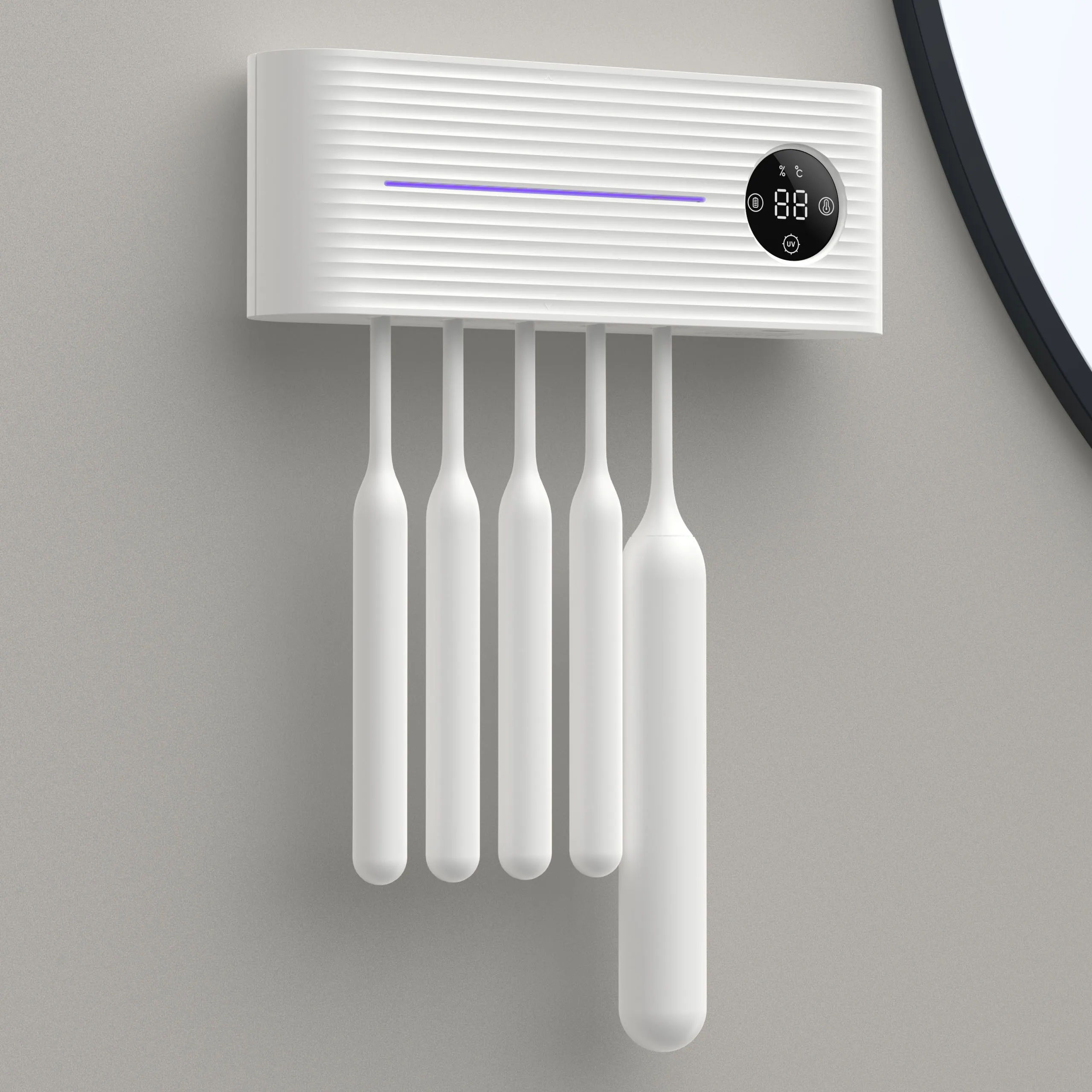 Automatic uv toothpaste dispenser toothbrush holder set