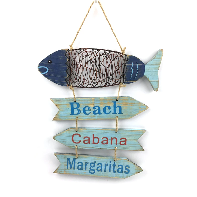 
Best selling promotional price wall hanging home wooden nautical decoration design plaque 