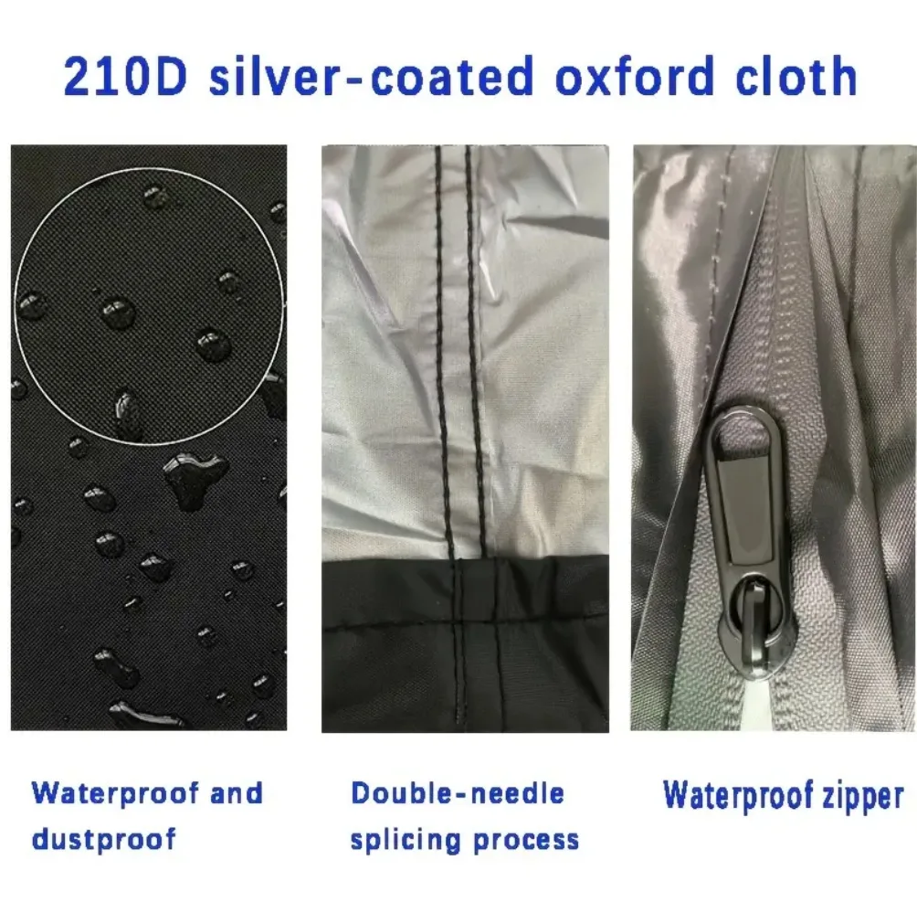 Durable 210D Oxford Waterproof Wind-Proof Outdoor Wicker Single Seat Swing Egg Chair Cover with Bottom Buckle