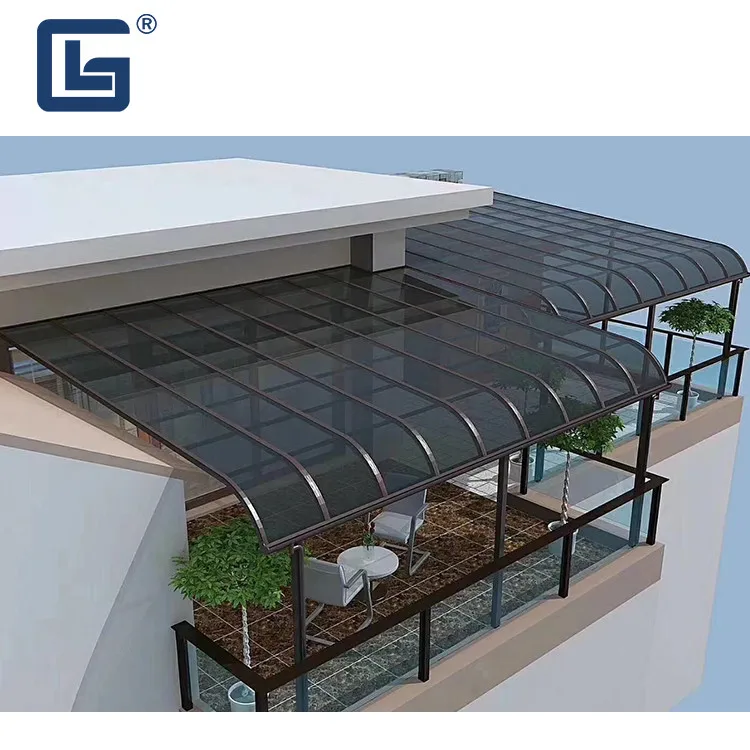  Best Sale Garden Outdoor Patio Cover Polycarbonate Roof Awning Aluminum