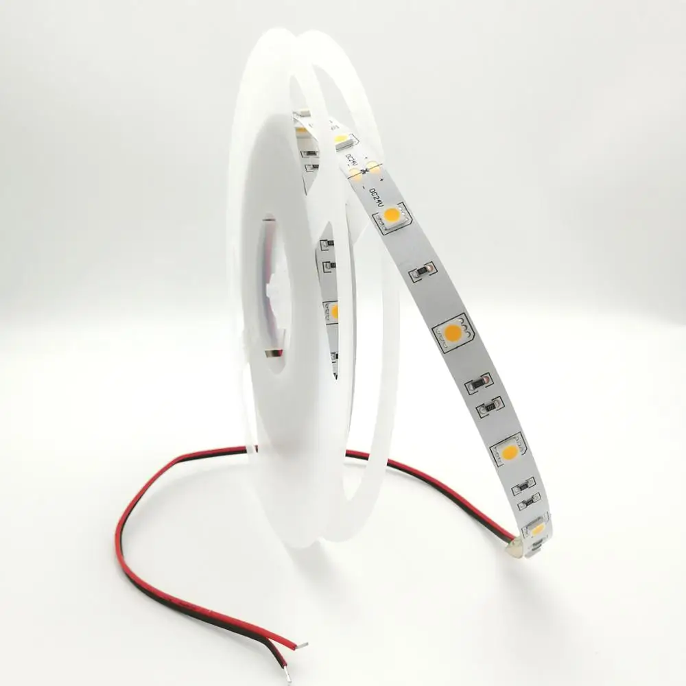 Thinker trendy DC12/24V 7.2W/m 10mm PCB 2700-6500K SMD5050-30 Flexible LED Strip Light
