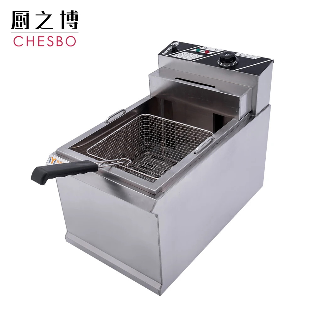 20L Single Cylinder Potato Chips Frying Machine/French Fries Deep Fryer for Medium-sized Supermarkets Restaurant