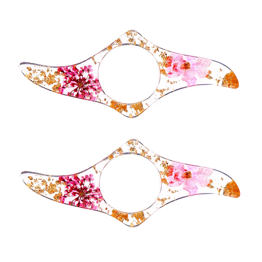 New Bookmark Crystal Resin dried flower Daisy embossed reader Ring Bookmark