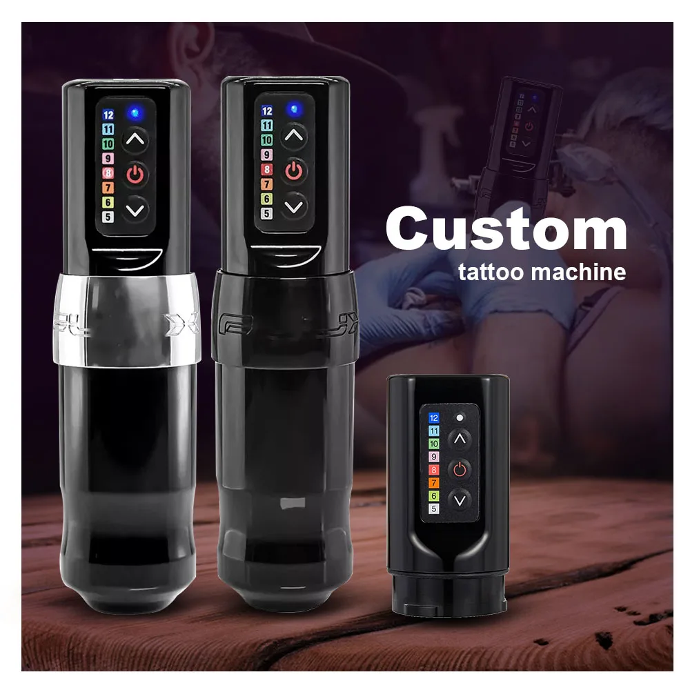 Wholesale fk iron FLUX MINI Best Motor Stencil PMU Permanent Make Up Wireless Professional Eyebrows Rotary Tattoo Machine Pen