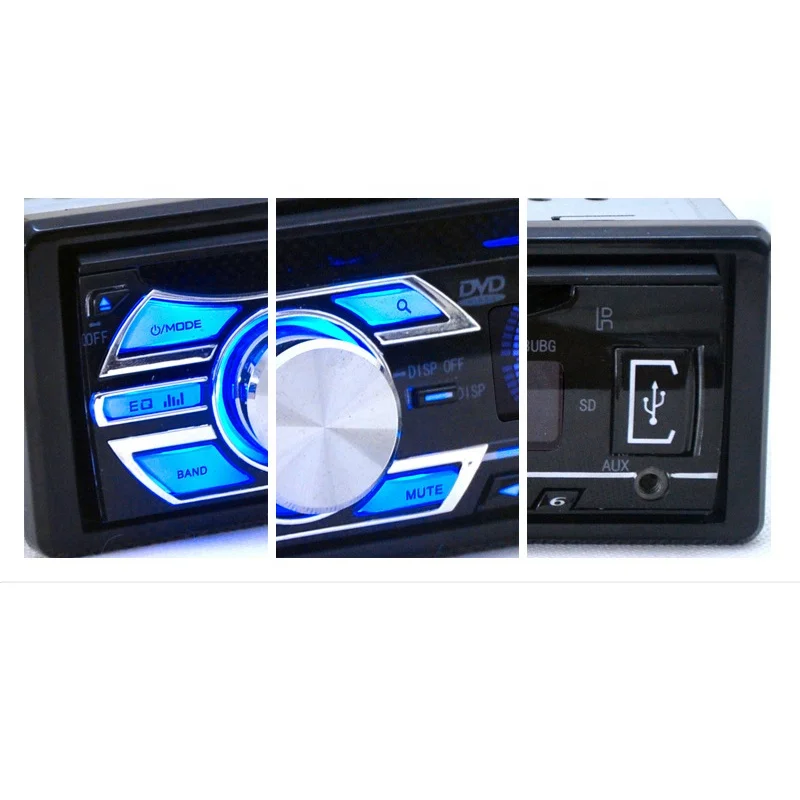 New Hot Sale 12V 1Din  FM Stereo BT FM Music Radio CD DVD Audio MP3 Player for Car