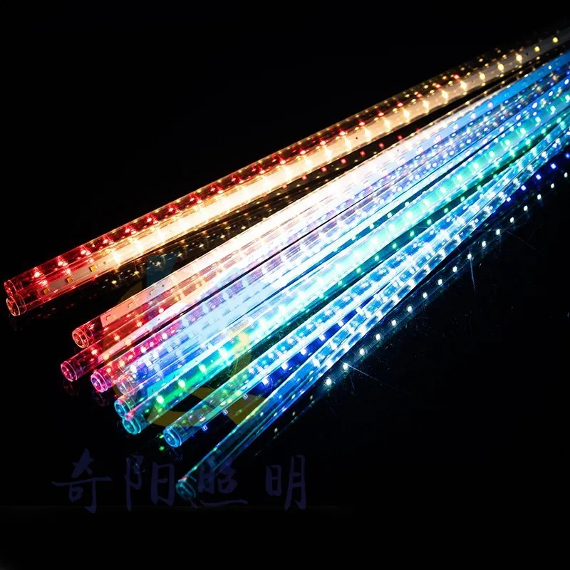 Christmas LED 30CM 50CM 80CM  meteor shower light multicolor garden bar tree decorative outdoor waterproof string lights