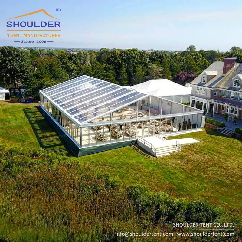 Outdoor Tent For Wedding And Celebrations Glass Wall Clear Wedding Party Tents For 200 People