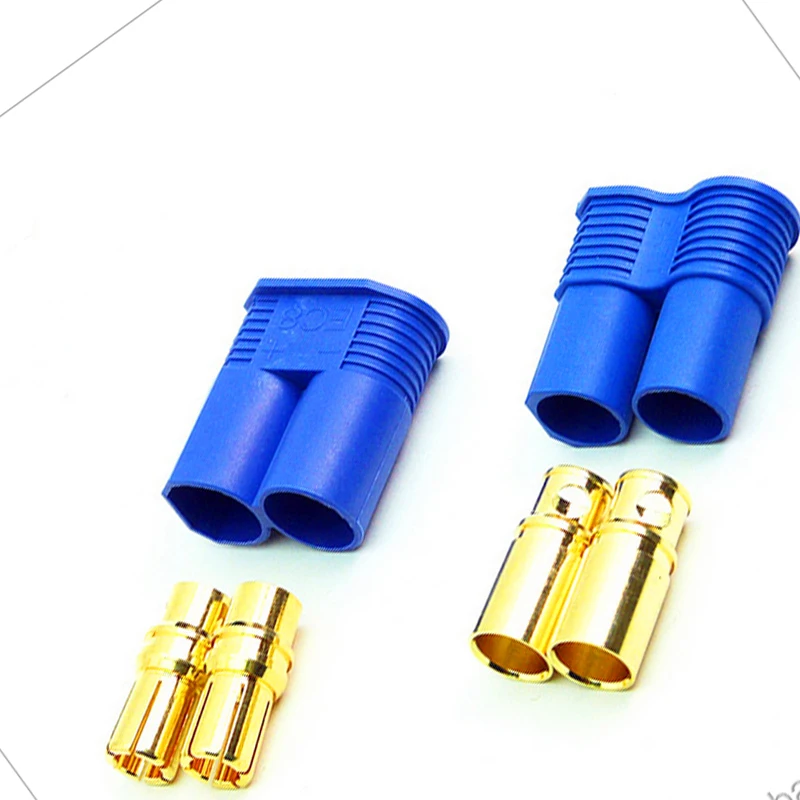 EC8 EC5 EC3 Male To EC8 Female Golden Battery Bullet Plug Connector Cable