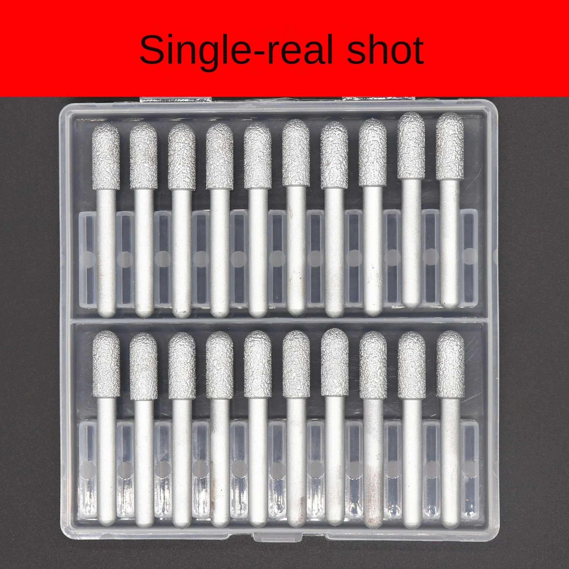 Brazed Diamond Grinding Head 6mm Coarse Sand Stone Fine Alloy Abrasive Disc Metal Carving Jadeite Sandstone Peeled Grinding Rod