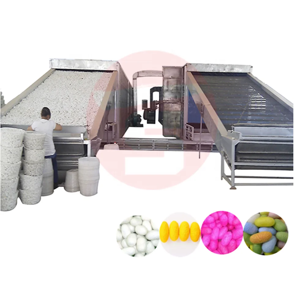 Hot Sale Silkworm Cocoon Dryer Machine Mesh Belt Drying Equipment Hot Product Energy Saving Customized