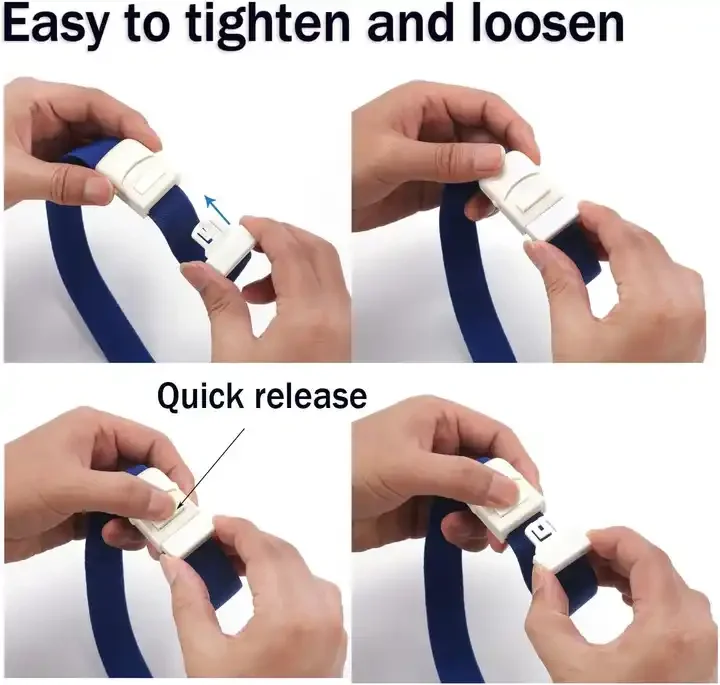 Pneumatic Surgical Medical Nylon Buckle Elastic Dialysis Tourniquet Cuff Quick Release Tourniquet Kits