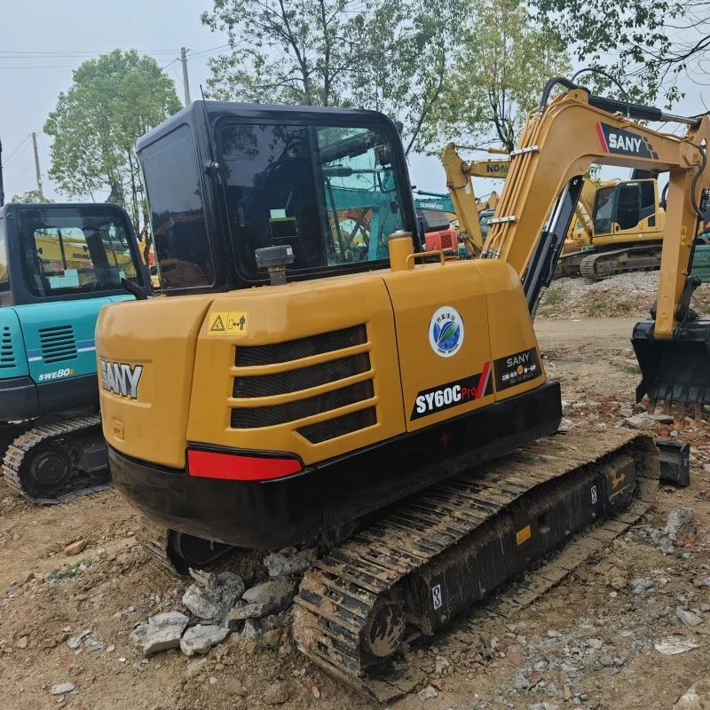 Good Price China Original Digger 6 ton SY60C pro SANY Used Mini Excavator For Sale