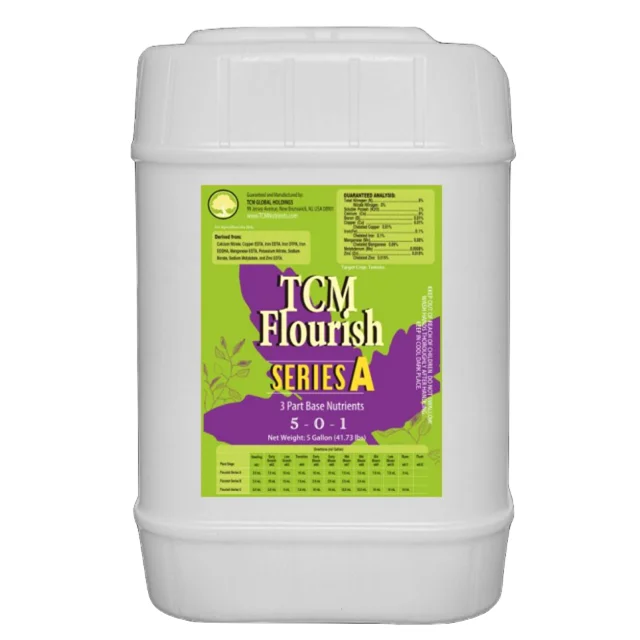 TCM nutrient series A (Purple) provides your plants with nitrogen potassium calcium and various micronutrients 1 gallon 5 gallon