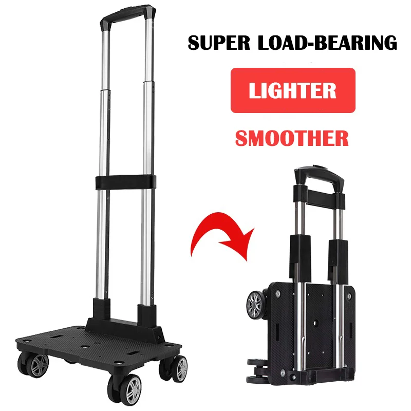 Wholesale trolley cart 4 wheels schoolbag Backpack handle wheeled Travel Shopping Telescopic Foldable trolley for luggage