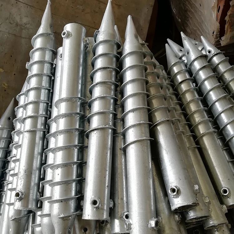 Flange Screw Pipe Ground Earth Anchor Spiral