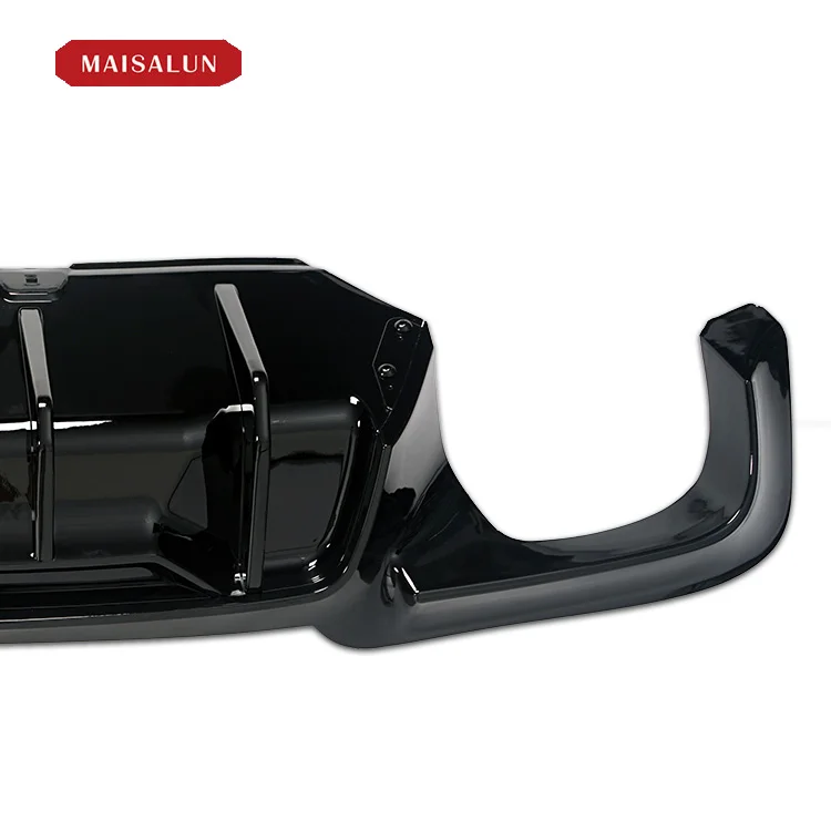 Gloss Black ABS Customizable Material R Style Car Rear bumpers Diffuser For BMW 5 Series F10 F18 M5 MT 2010-2017
