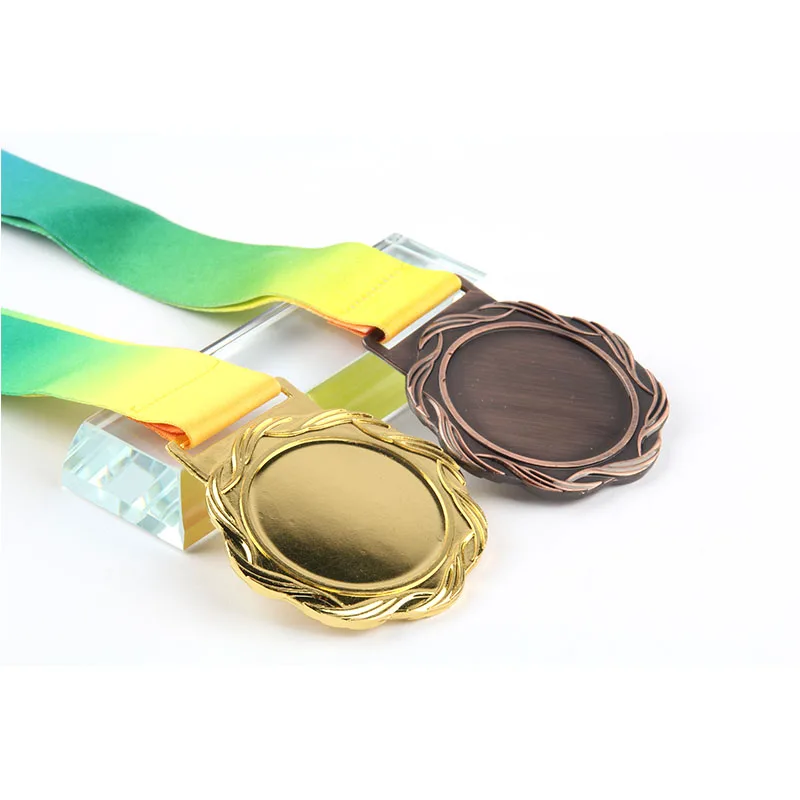 KaiMai medal manufacturer custom metal flat sublimation blank award medal with print new design pictures medal ribbon