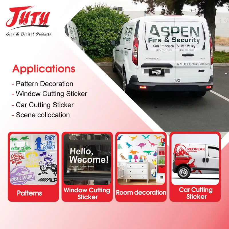 Wholesale 3-5 Years High Polymeric Vinyl Warranty Self Adhesive Color Cutting Vinyl Roll