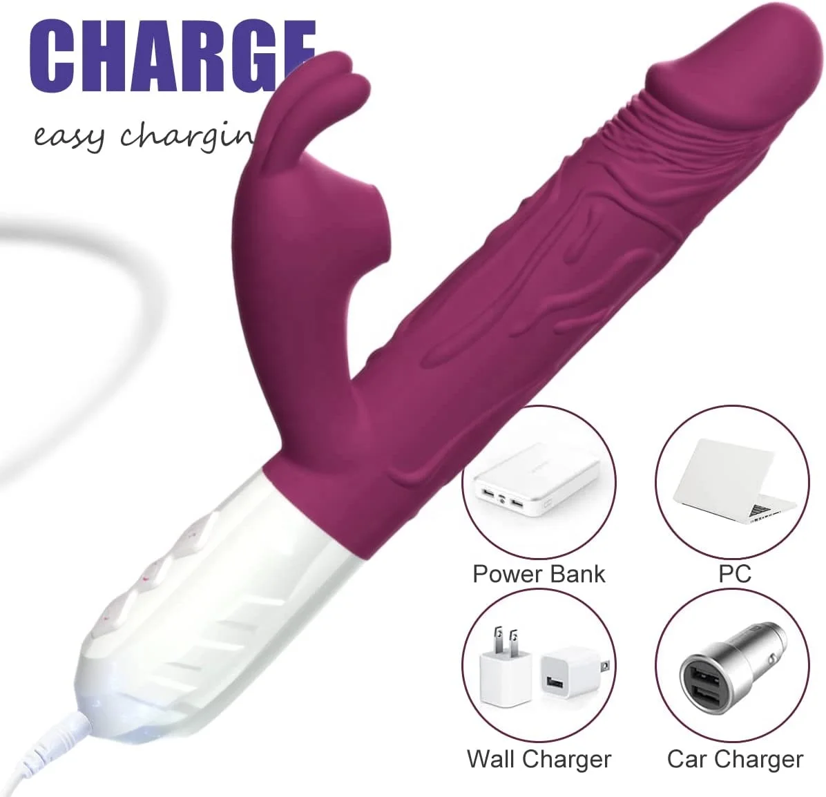 Hot Realistic Rabbit Vibrator Dildo for Women Vaginal Health G Spot Vibrator Waterproof Clitoral Stimulator for Beginners