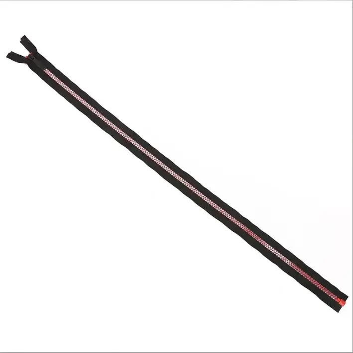 Factory direct sales 5# plastic letter teeth pull down piece open tail zipper for all kinds of fashion clothing home textiles