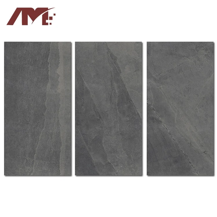 Полированная большая глазурованная керамическая серая фарфоровая напольная