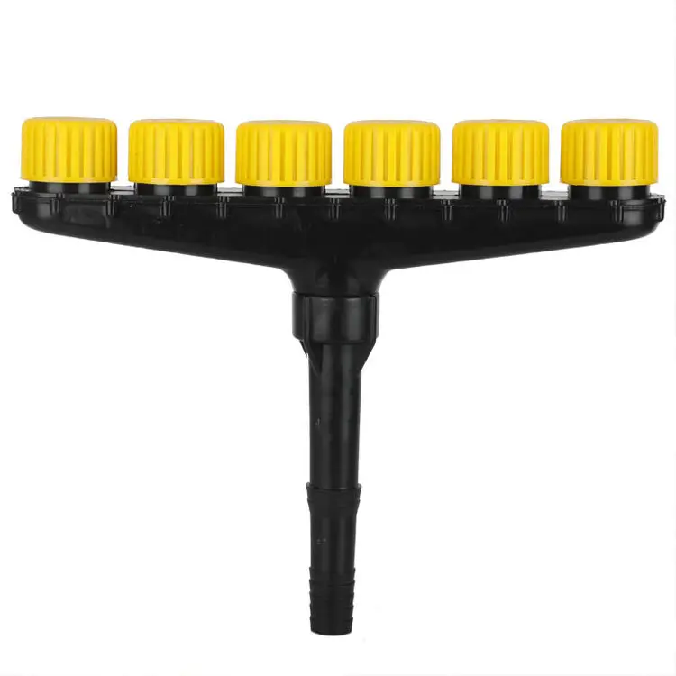 Wholesale ABS Plastic 6-Way Splitter Sprinkler Head Garden Irrigation Atomizer Nozzle for Garden Water Connectors