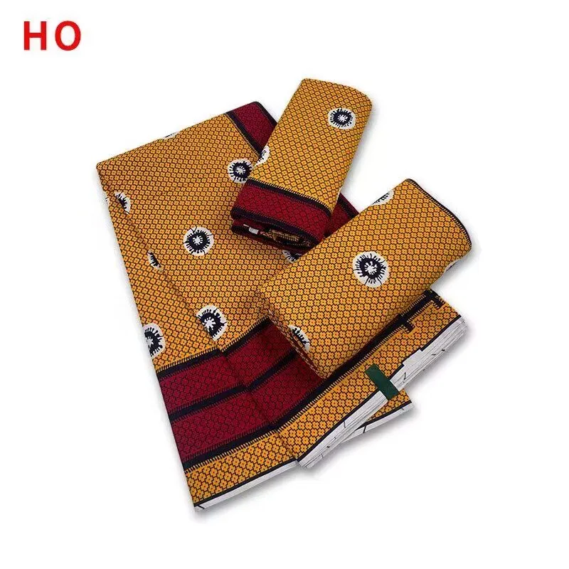 ACI African Wax Dutch Loincloths Fabric Cotton Veritable Real Wax African Print Fabric 6 Yards/Piece For Wedding Dress