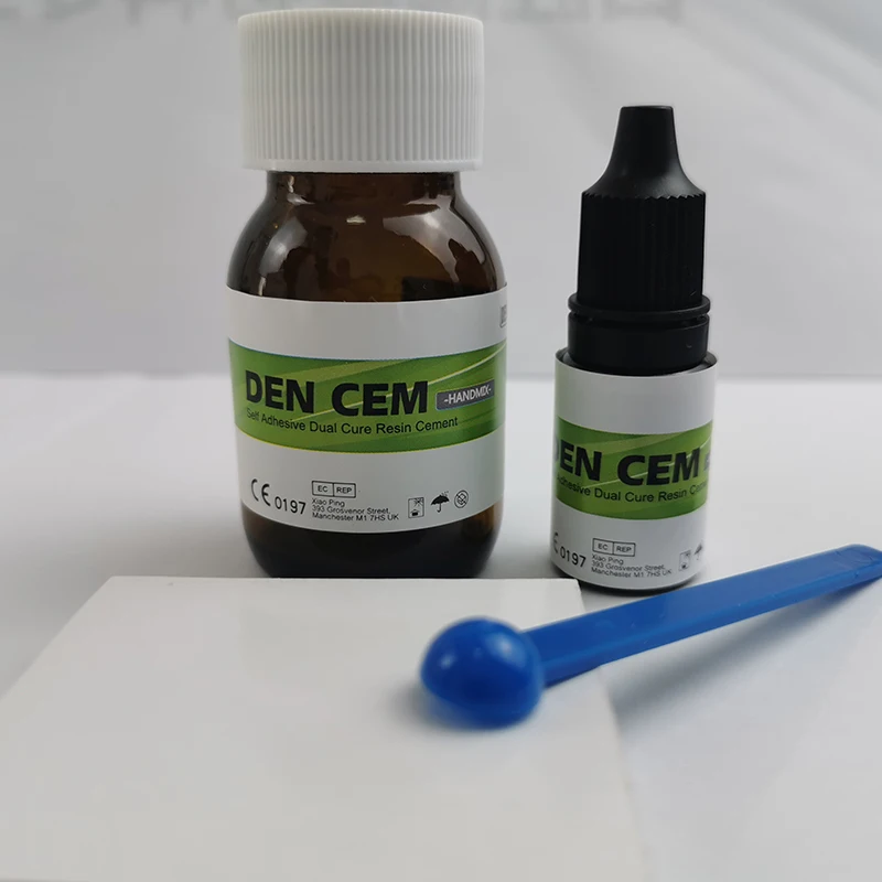 best-selling high quality competitive price dentex handmix self adhesive resin cement (power and liquid) cementation