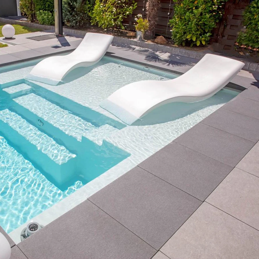 Outdoor Garden Water Life Lounge Chairs Plastic in Chaise Lounger Swimming Pool Sun Loungers for Villa