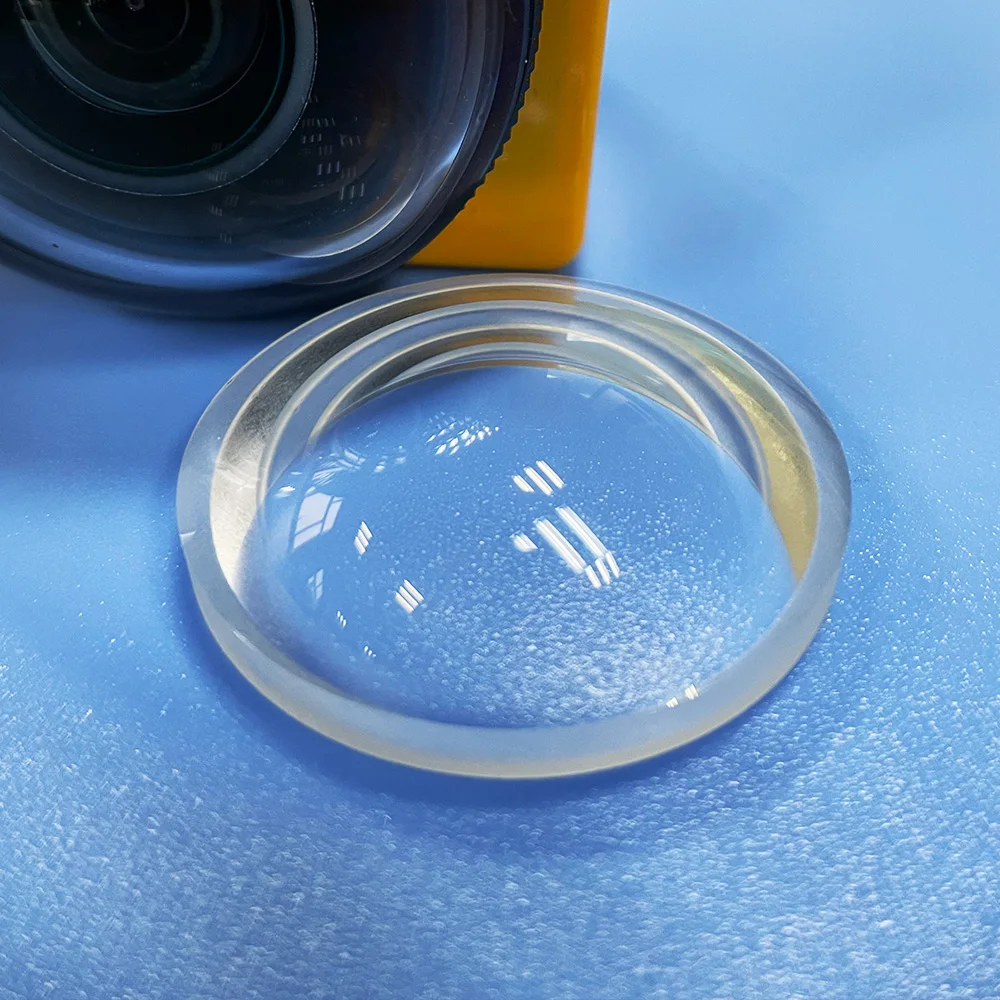 Manufacturers K9 concave convex ENS optical glass Meniscus lens with Ar coating