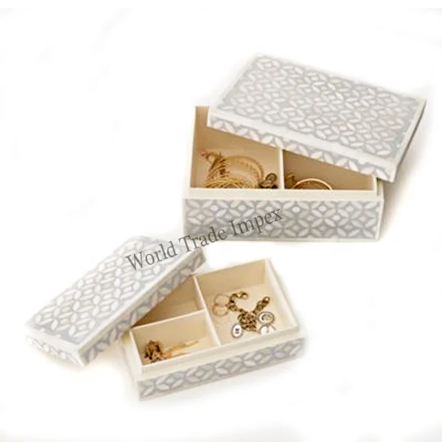 Подарочная коробка для ювелирных украшений с инкрустацией из смолы, элегантный дизайн