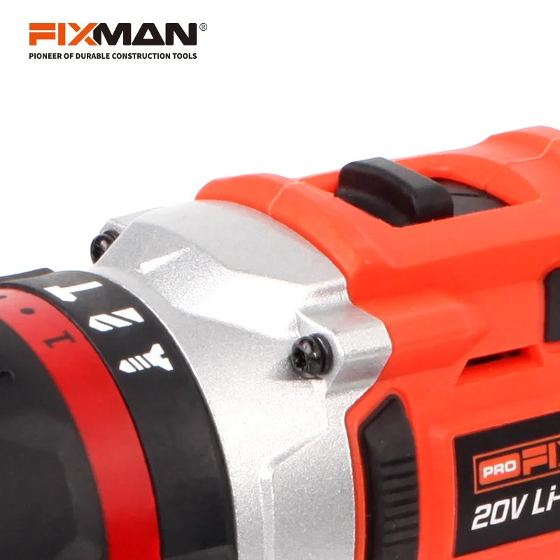 FIXMAN High Quality Power Tools Electric Cordless Wireless Drill Driver With Battery 20v