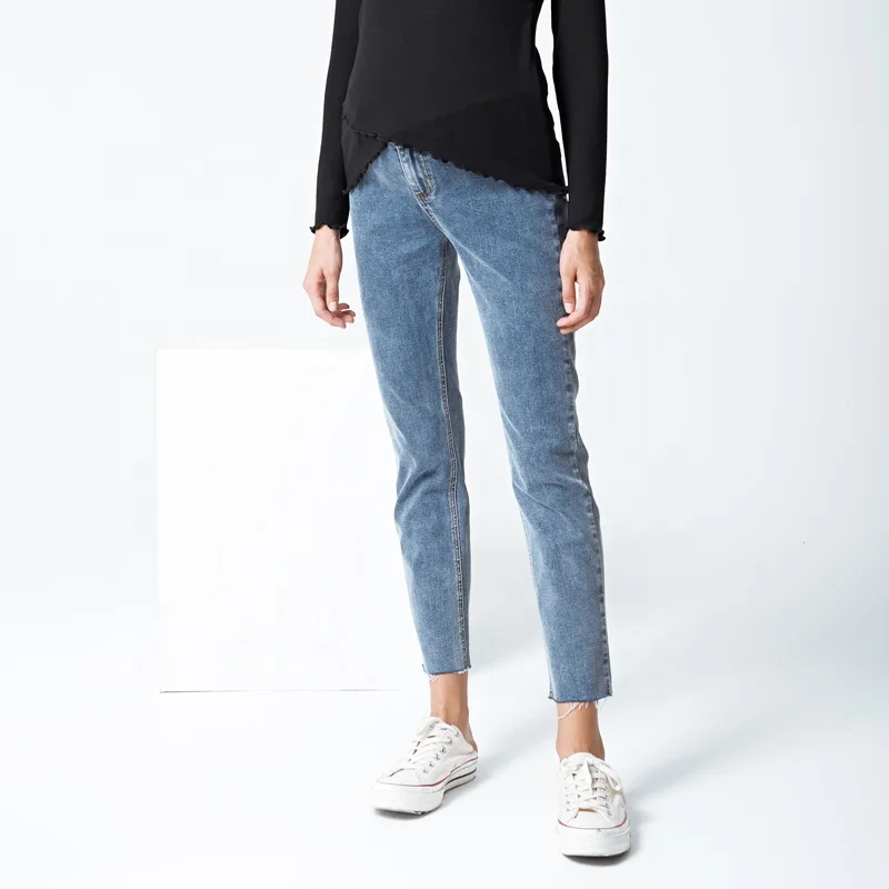 Elastic Waist Maternity Jeans Pants For Pregnancy Clothes New Pregnant Women Pant Plus Size