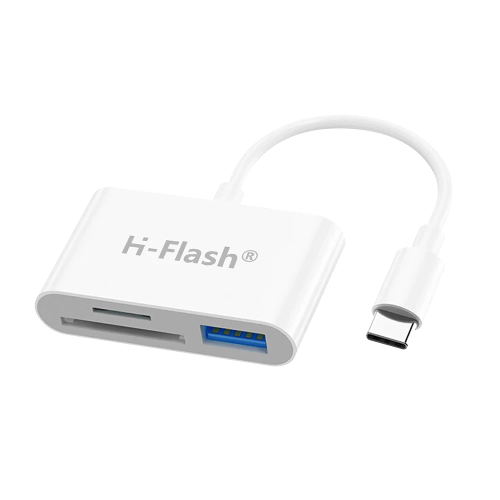 Type-c Adapter 3 in 1 Usb 3.0 Type C Tf Sd Memory Card Reader USB Flash Drive For Computer