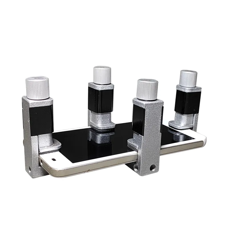 High quality metal adjustable screen tongs  Fixed fixture for mobile phone frame