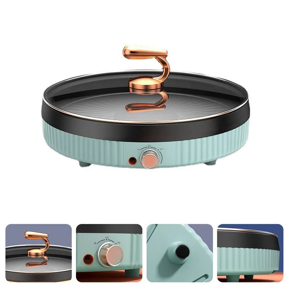 MeiShengFa OEM1300W household indoor round korean grill pan electric flat grills electric griddles