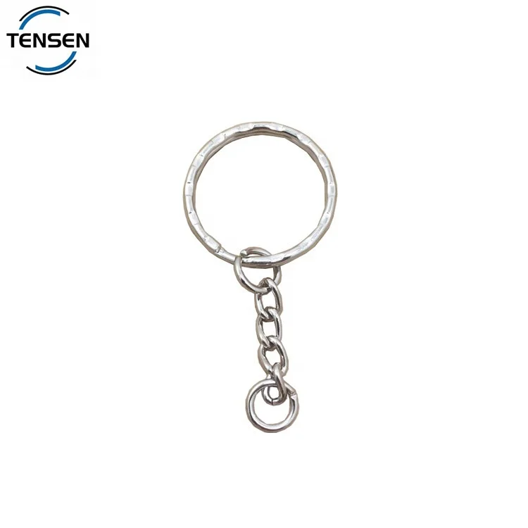 Wholesale cheap key ring chain blanks wallet hardware small coin purse with keychain clips