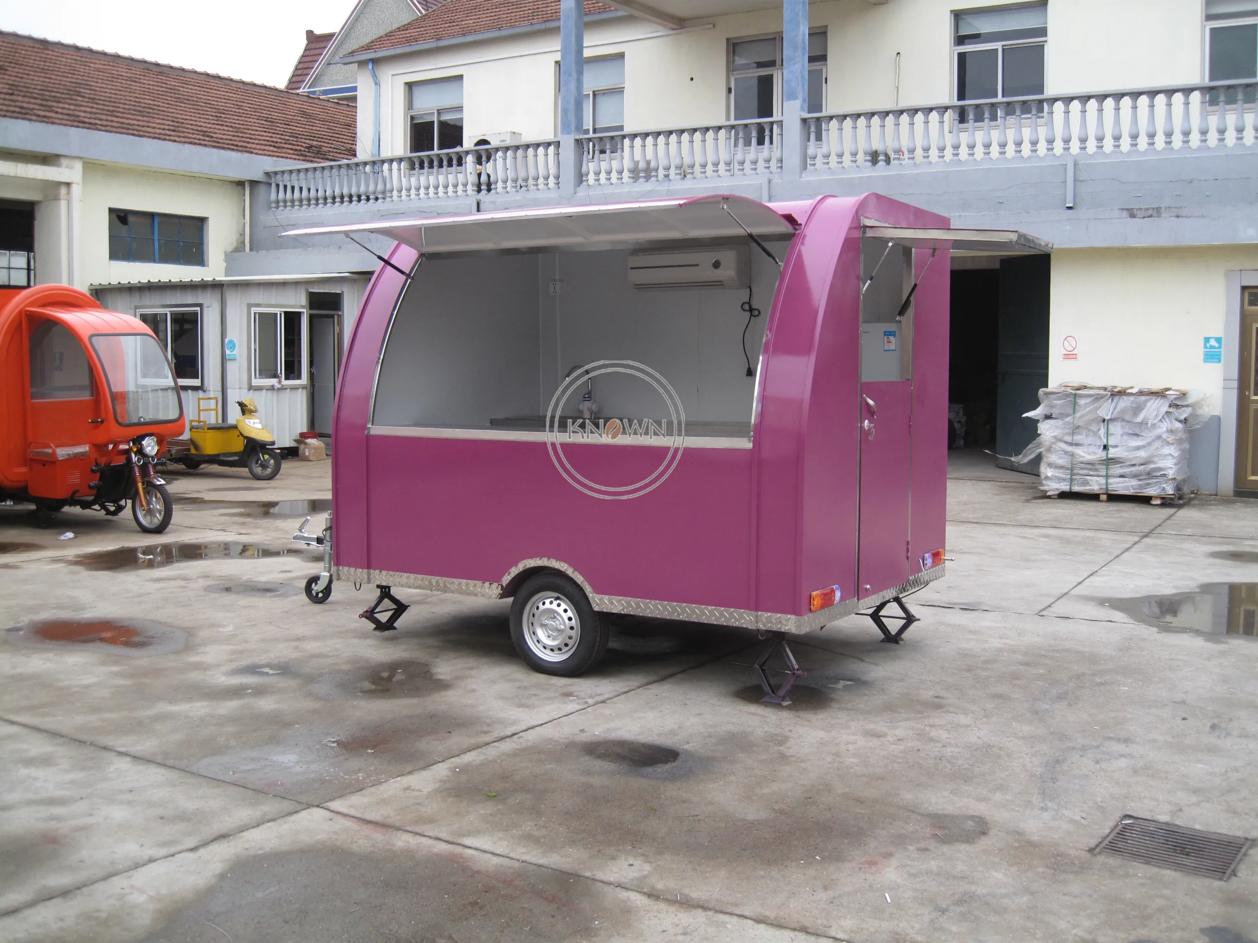OEM Factory Made Brand New Italian Shaved Ice Cream Frozen Yogurt Cart food truck
