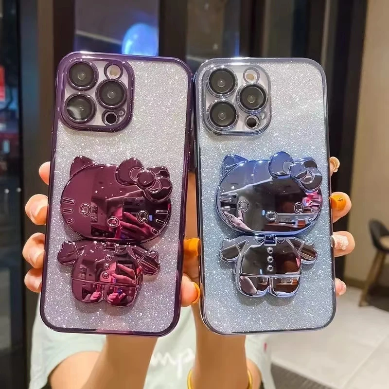 Чехол для мобильного телефона с зеркалом iphone 15