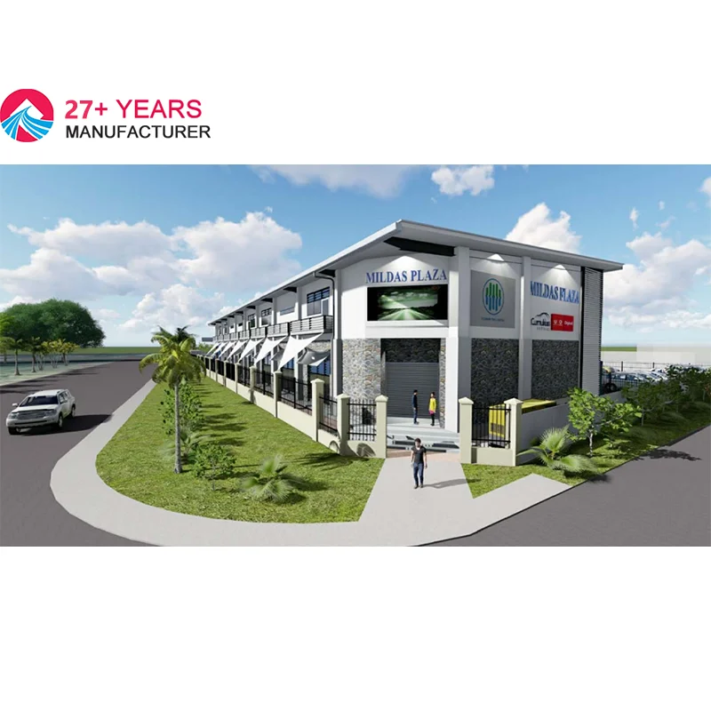 hot sale metal building shopping mall light construction roof structure prefabricated supermarket