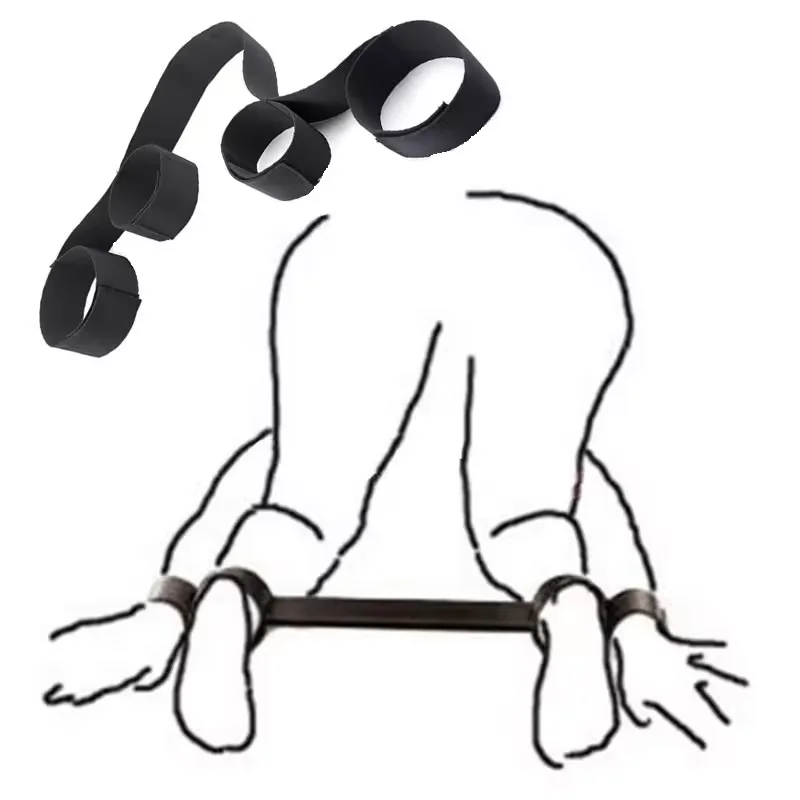 Sex Bondage Wrist Cuffs Sex Toys for Women with Adjustable Leg Straps Handcuffs for Couple Beginner SM Game Play