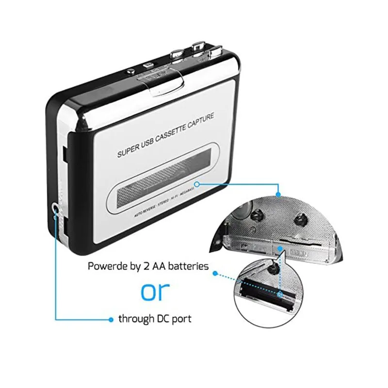 Factory Cassette Player Portable Cassette Tape To MP3 CD Converter Portable Cassette Tape Converter