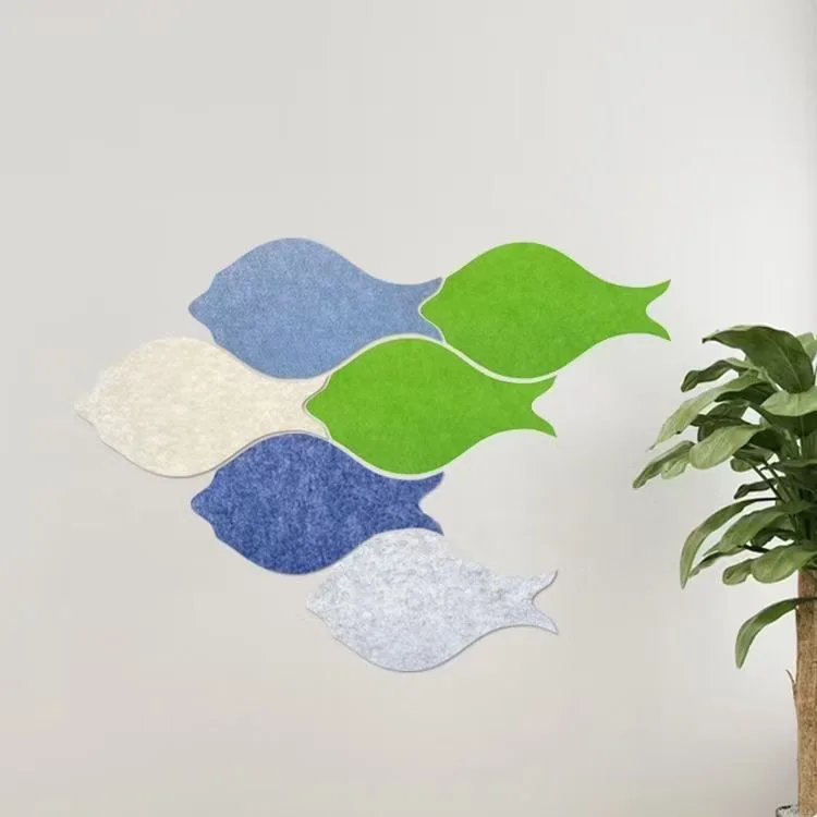 
wall decor Color infinite splicing small fish wall paste felt wall decoration INS cork board message board felt board 9mm 
