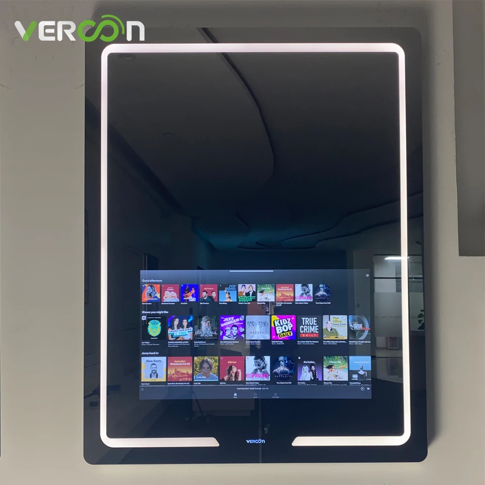 S30 LED Light  Smart bathroom Customized prefab houses magic  display house mirror wall smart bathroom mirror