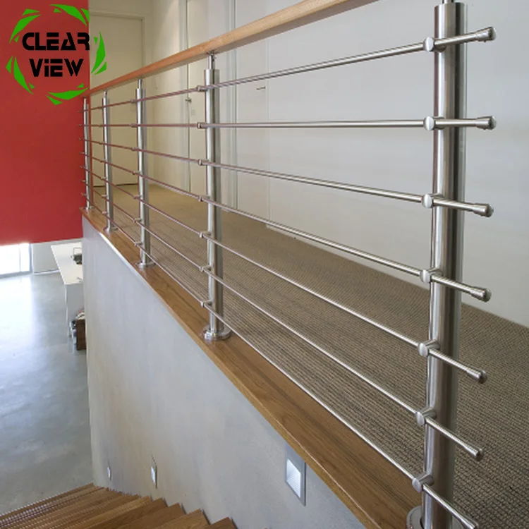 Clearview Furnishing wrought iron rubber impact cushion metal hand railing for house