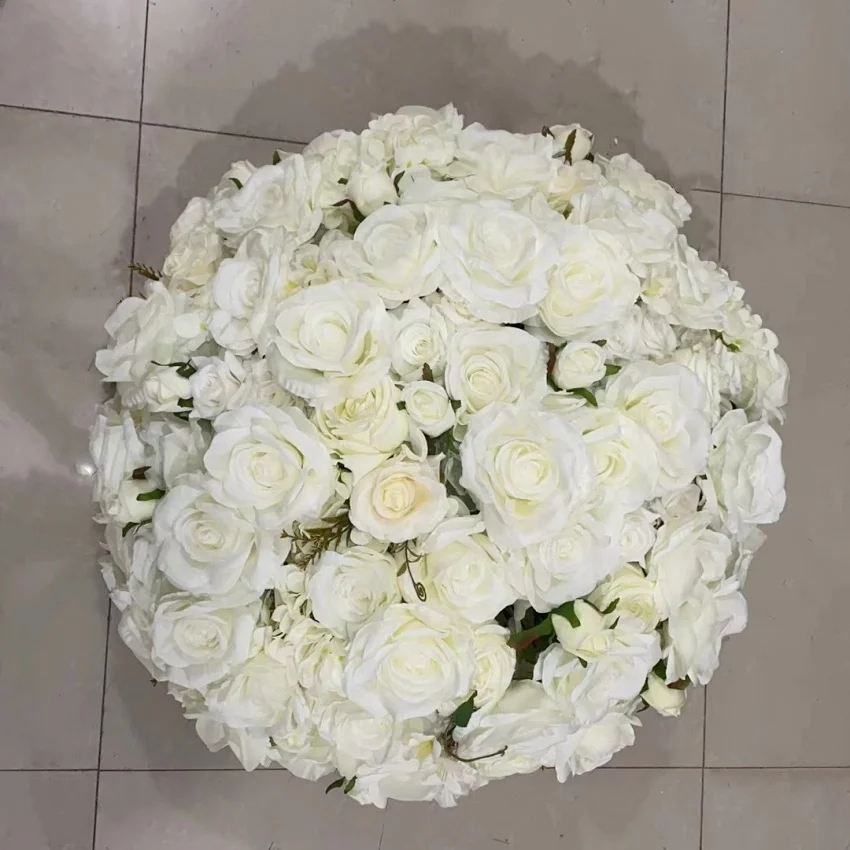 White Flower Balls Customize Floral Arrangements Wedding Centerpiece Flower Bouquet Party Centerpieces For Table